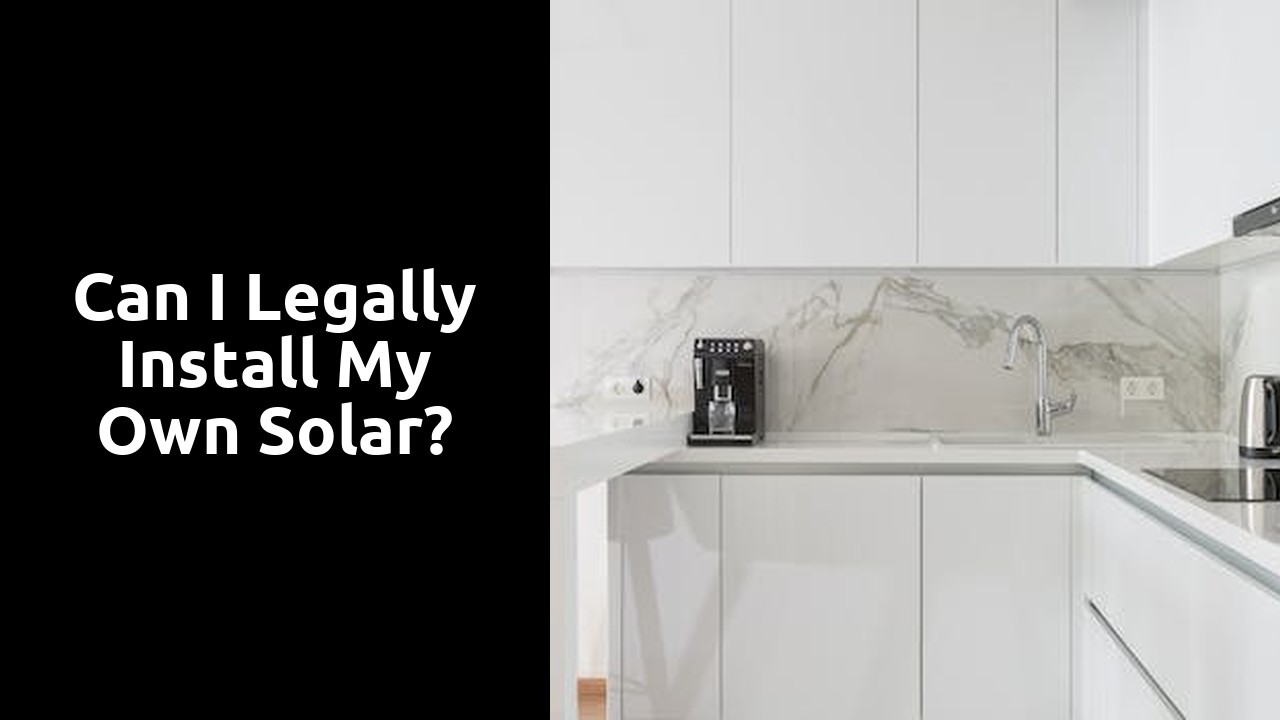Can I legally install my own solar?