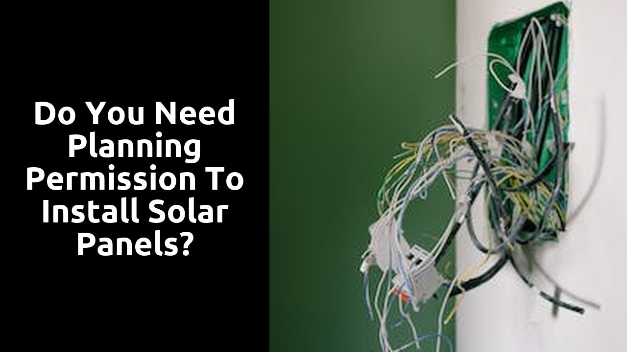 Do you need planning permission to install solar panels?