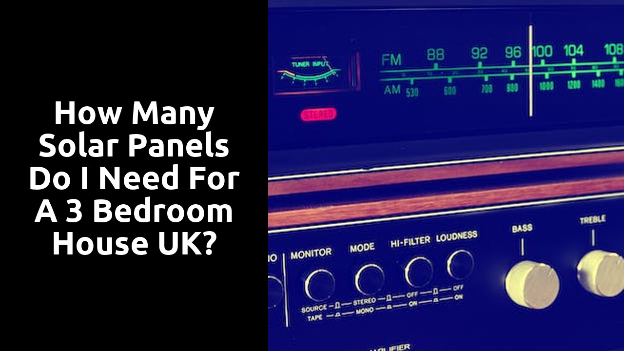How many solar panels do I need for a 3 bedroom house UK?