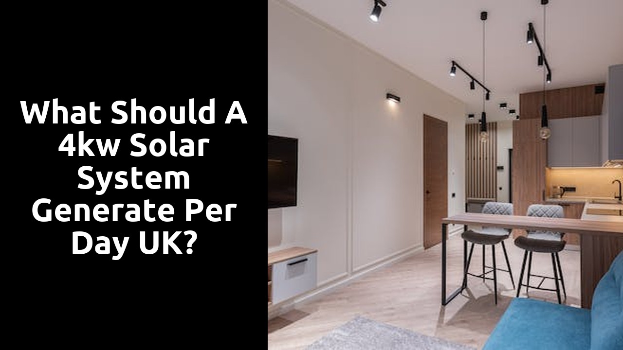 What should a 4kw solar system generate per day UK?