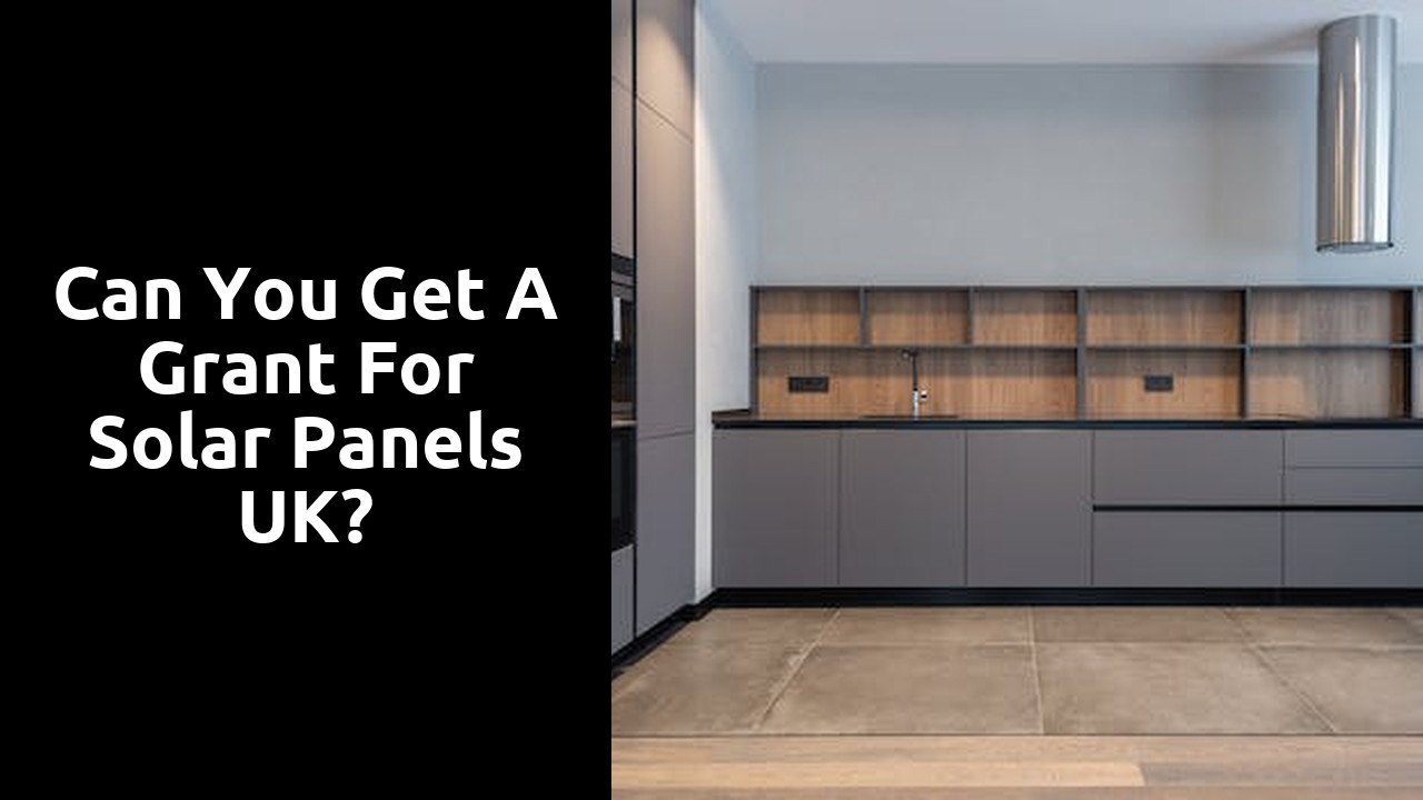 Can you get a grant for solar panels UK?