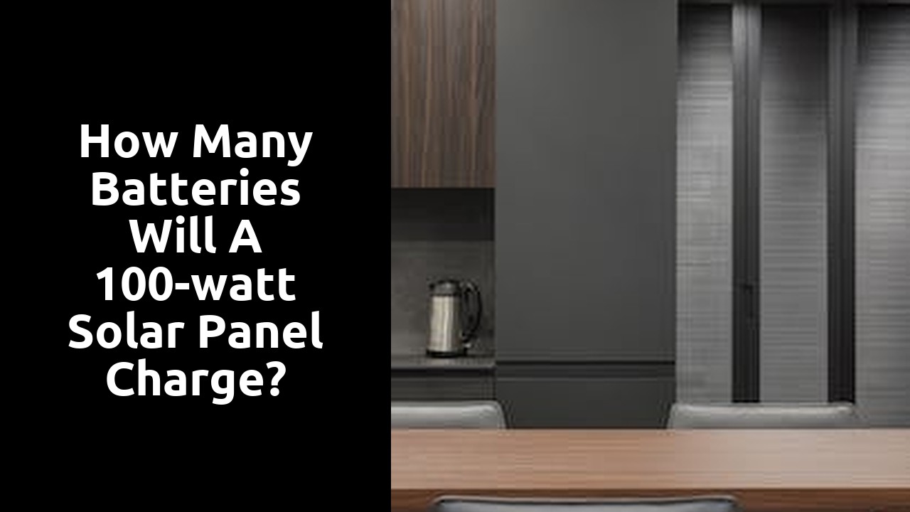How many batteries will a 100-watt solar panel charge?