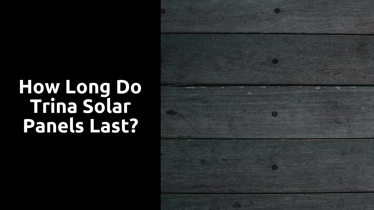 How long do Trina Solar panels last?