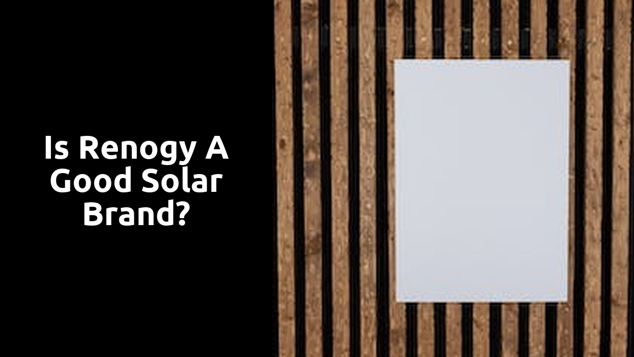 Is Renogy a good solar brand?