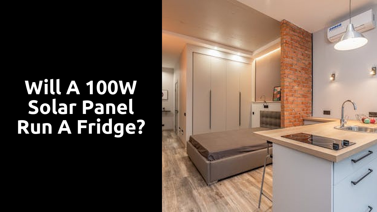 Will a 100W solar panel run a fridge?
